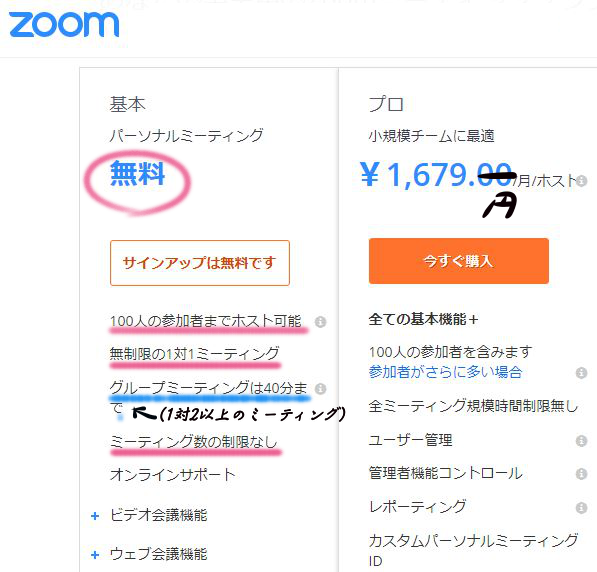 Web会議やweb講座用ビデオ会議ツール 3つ料金比較 メモ とある着物人の徒然ブログ